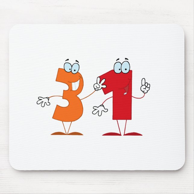 Glückszahl 31 mousepad (Vorne)