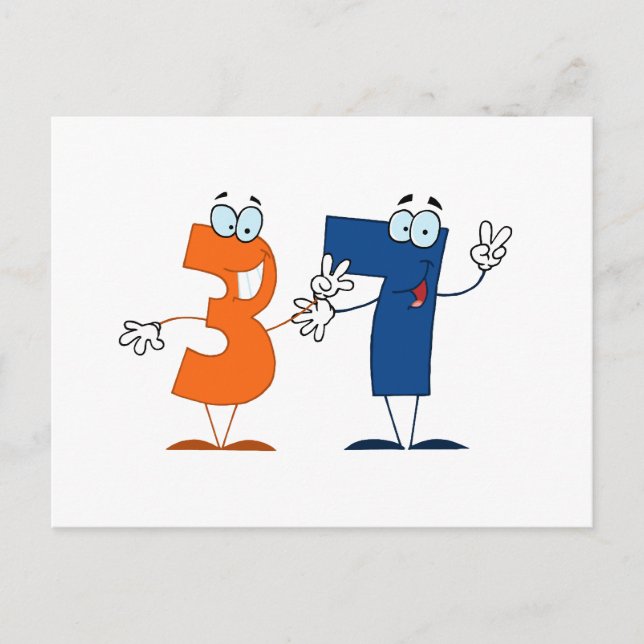 Glückszahl 37 postkarte (Vorderseite)
