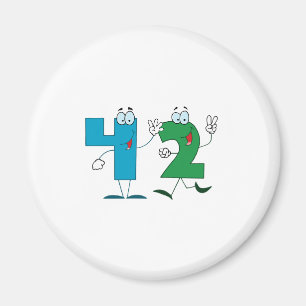 Glückszahl 42 magnet