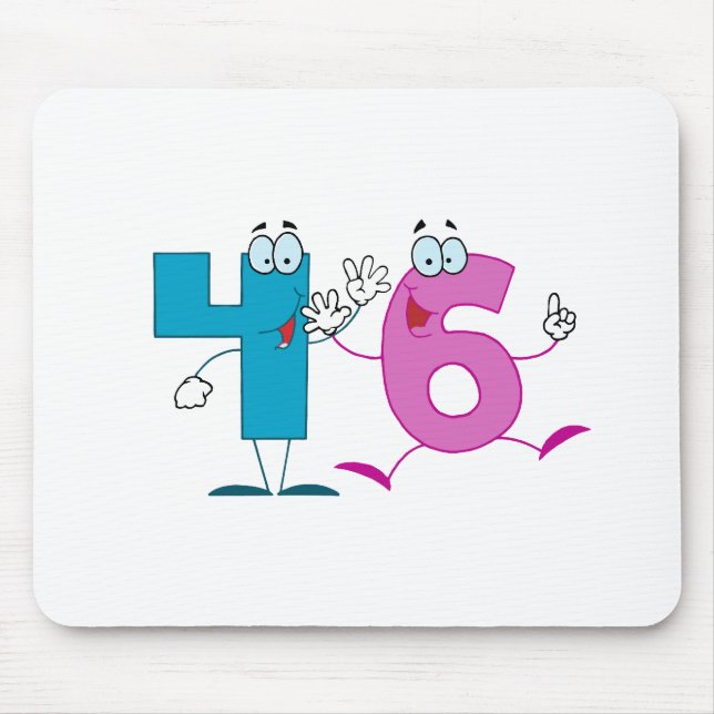 Glückszahl 46 mousepad (Vorne)