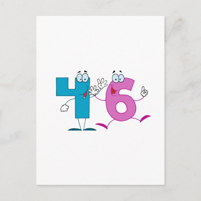 Glückszahl 46 postkarte (Vorderseite)