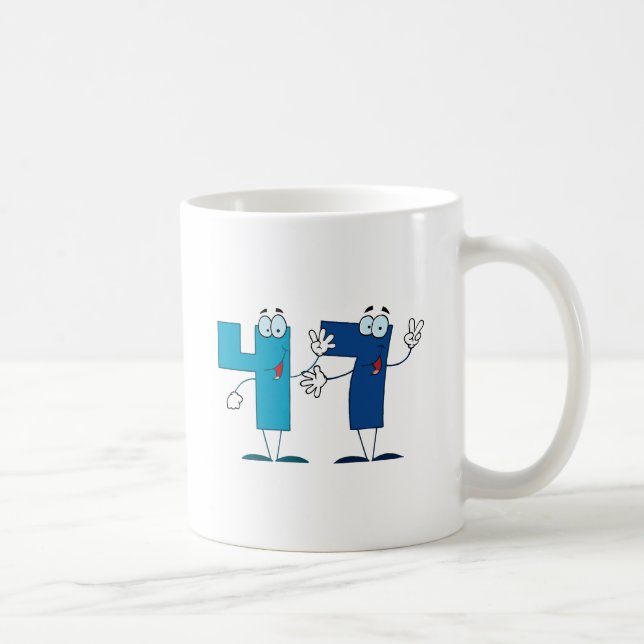Glückszahl 47 kaffeetasse (Rechts)