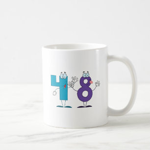 Glückszahl 48 kaffeetasse