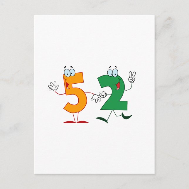 Glückszahl 52 postkarte (Vorderseite)