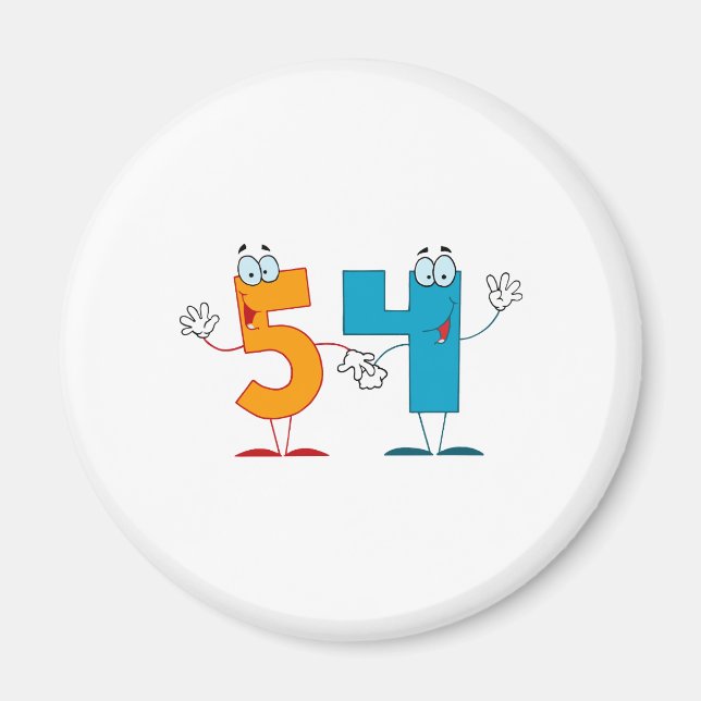 Glückszahl 54 magnet (Vorne)