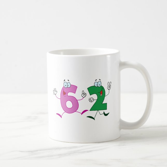 Glückszahl 62 kaffeetasse (Rechts)