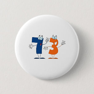 Glückszahl 73 button