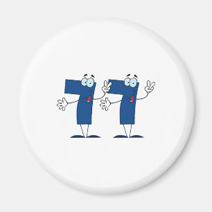 Glückszahl 77 magnet
