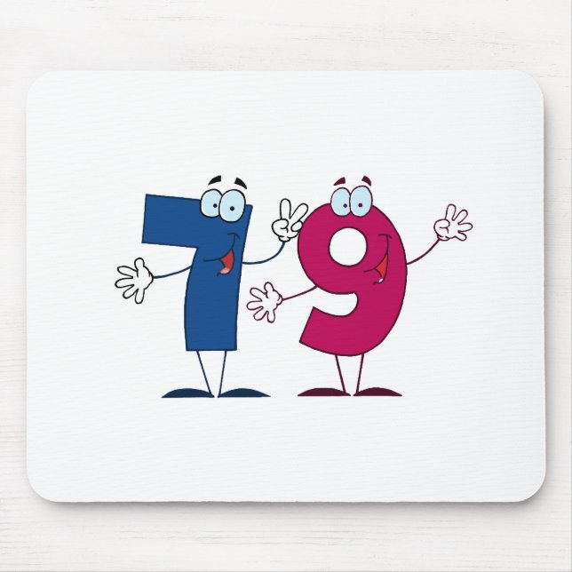 Glückszahl 79 mousepad (Vorne)