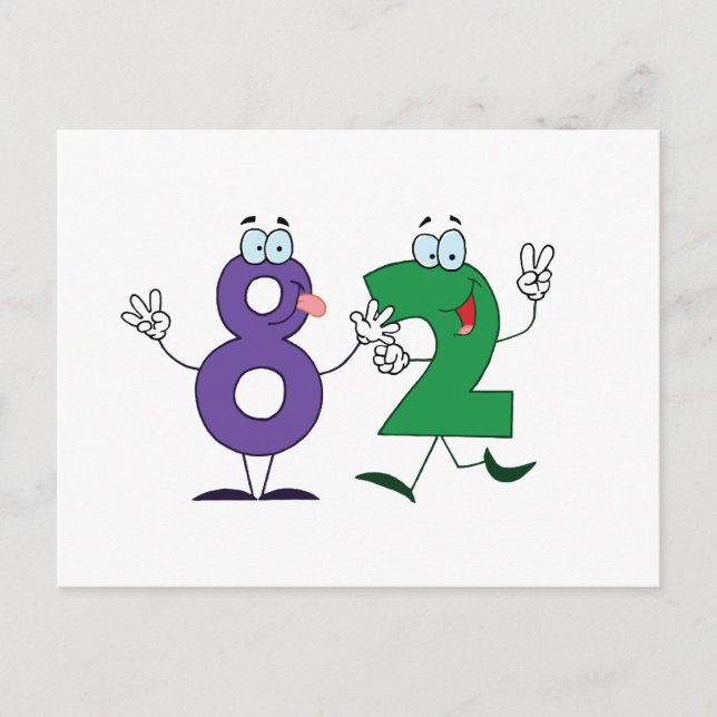 Glückszahl 82 postkarte (Vorderseite)