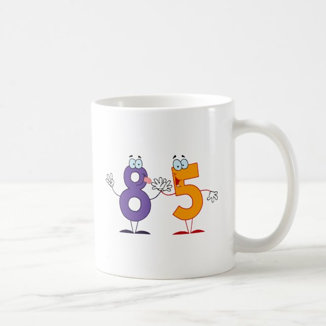 Glückszahl 85 kaffeetasse (Rechts)