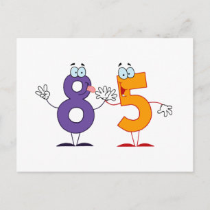 Glückszahl 85 postkarte