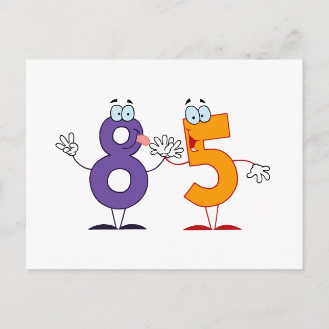 Glückszahl 85 postkarte (Vorderseite)