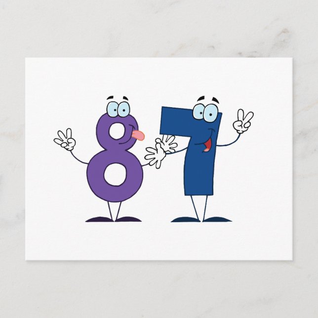 Glückszahl 87 postkarte (Vorderseite)
