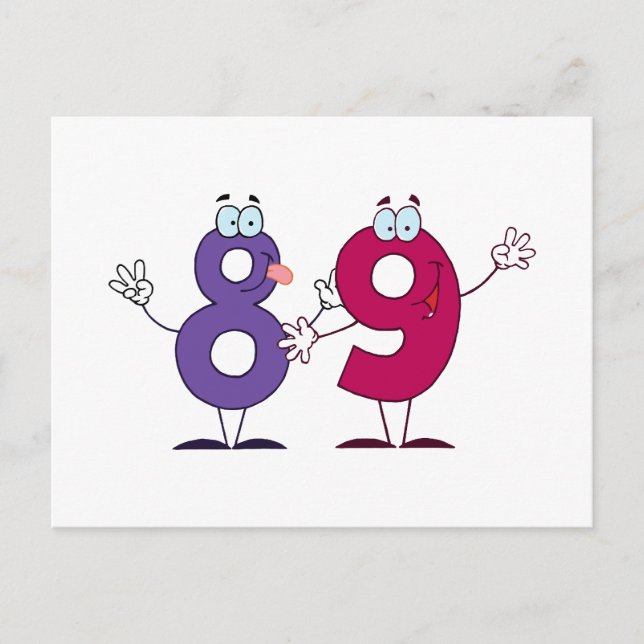 Glückszahl 89 postkarte (Vorderseite)