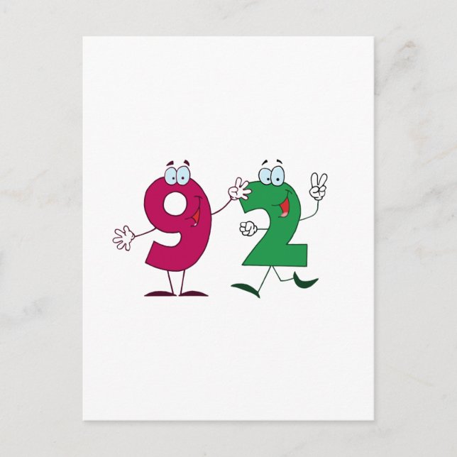 Glückszahl 92 postkarte (Vorderseite)
