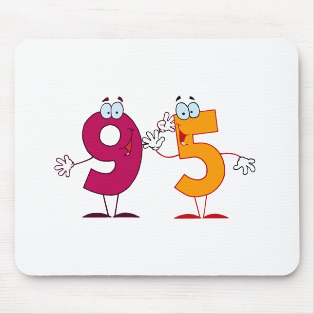 Glückszahl 95 mousepad (Vorne)