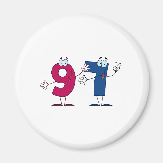 Glückszahl 97 magnet (Vorne)