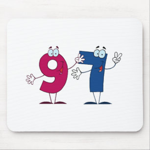 Glückszahl 97 mousepad