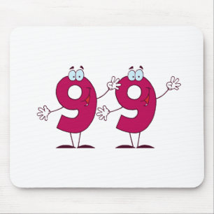 Glückszahl 99 mousepad