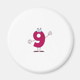 Glückszahl 9 magnet