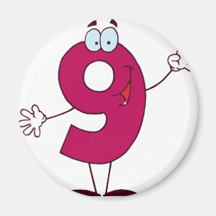 Glückszahl 9 magnet