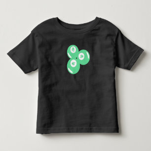 Glückszahl 9 Türkise Bälle Kleinkind T-shirt
