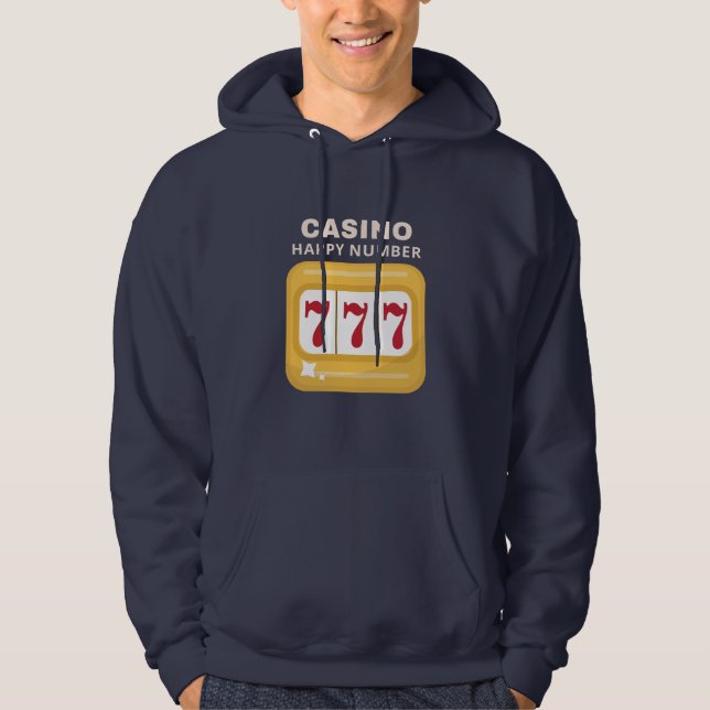 Glückszahl Hoodie (Vorderseite)