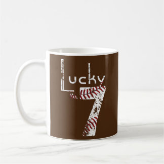 Glückszahl Sieben erschütterte Lieblingszahl Kaffeetasse