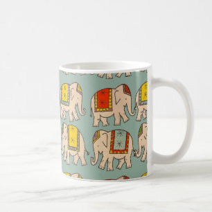 Glückszirkus Elefanten süß Elefant Muster Kaffeetasse