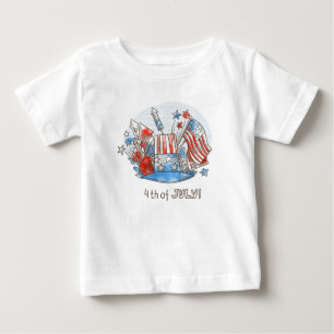 Glückwunsch 4. Juli Baby T - Shirt