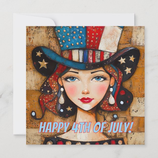 Glückwunsch 4. Juli Card Feiertagskarte (Vorderseite)