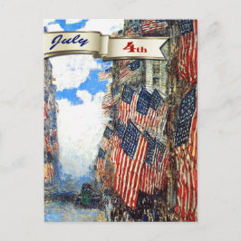 Glückwunsch 4. Juli.Fine Art Postkarte