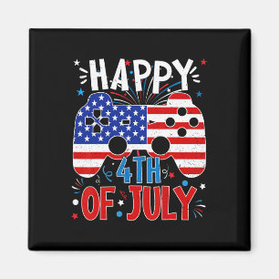 Glückwunsch 4. Juli Gaming Patriotic American Flag Magnet