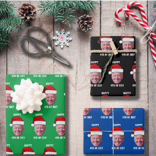 Glückwunsch 4. Juli Joe Biden Weihnachten Geschenkpapier Set