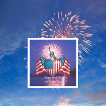 Glückwunsch 4. Juli "Lass Freedom Ring" Papier Nap