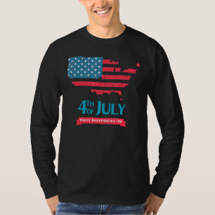 Glückwunsch 4. Juli Merica Unabhängigkeitstag Land T-Shirt