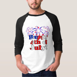 Glückwunsch 4. Juli mit Feuerwerk T-Shirt