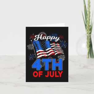Glückwunsch 4. Juli Patriotic American USA Flag Me Karte