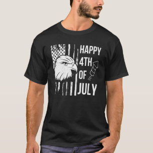 Glückwunsch 4. Juli Patriotische amerikanische Adl T-Shirt
