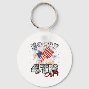 Glückwunsch 4. Juli Patriotischer Amerikaner - una Schlüsselanhänger