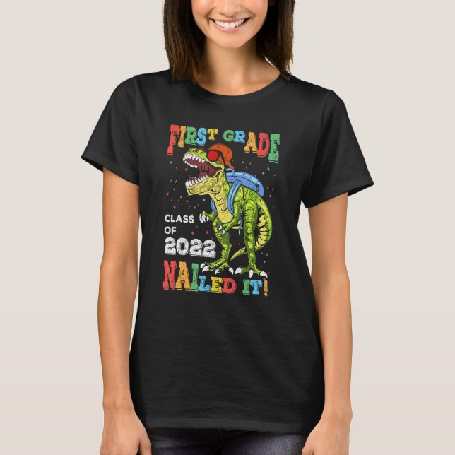Glückwunsch 4. Juli Rex Dino Dinosaur Baby Kleinki T-Shirt (Vorderseite)