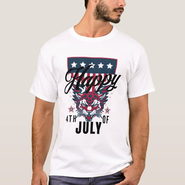 Glückwunsch 4. Juli T-Shirt (Vorderseite)