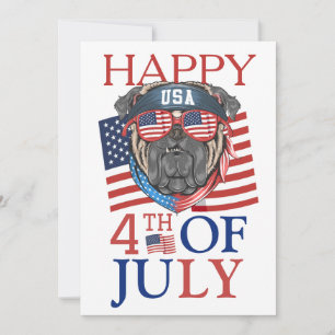 Glückwunsch 4. Juli Unabhängigkeitstag Amerika Par Karte