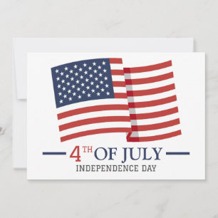 Glückwunsch 4. Juli Unabhängigkeitstag Amerikanisc Feiertagskarte