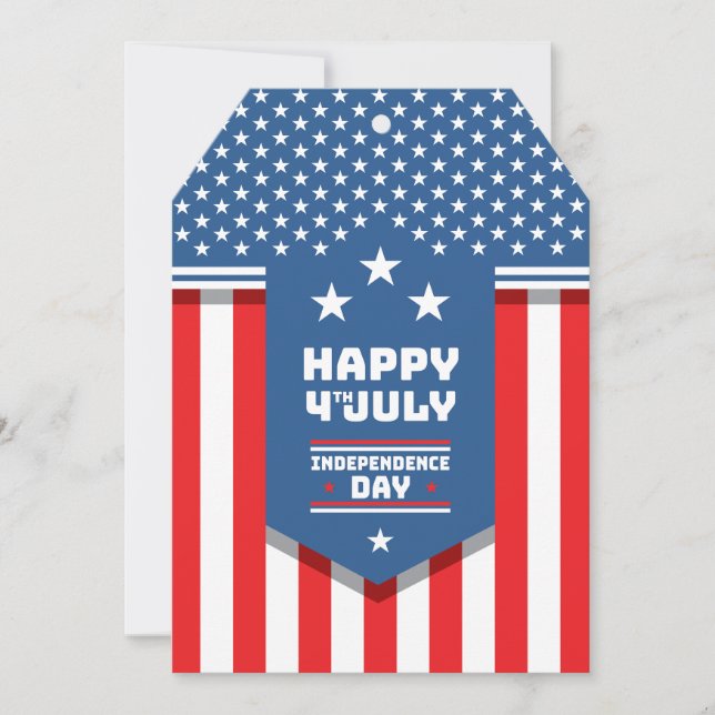 Glückwunsch 4. Juli Unabhängigkeitstag in Amerika (Vorderseite)