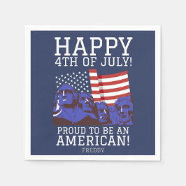 Glückwunsch 4. Juli Unabhängigkeitstag Party Serviette