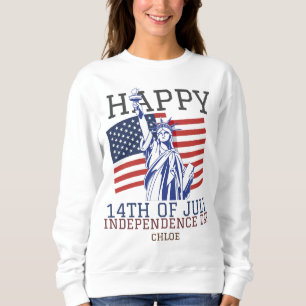 Glückwunsch 4. Juli Unabhängigkeitstag Party Sweatshirt