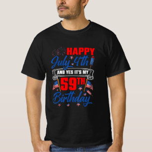 Glückwunsch 4. Juli und ja, es ist mein 59. Geburt T-Shirt