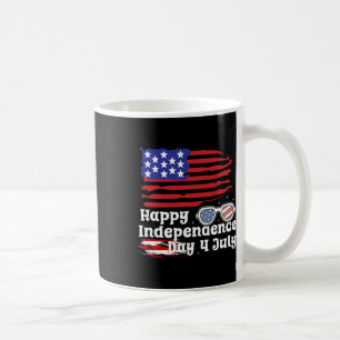 Glückwunsch 4. Juli United Staaten Flag Happy Inde Kaffeetasse
